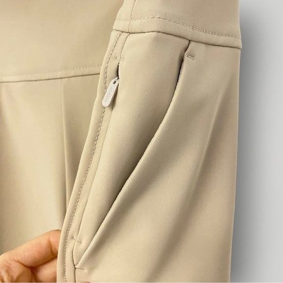 Athleta Stellar Wide Crop Size 16 Cream Tan #533534 - Picture 9 of 14
